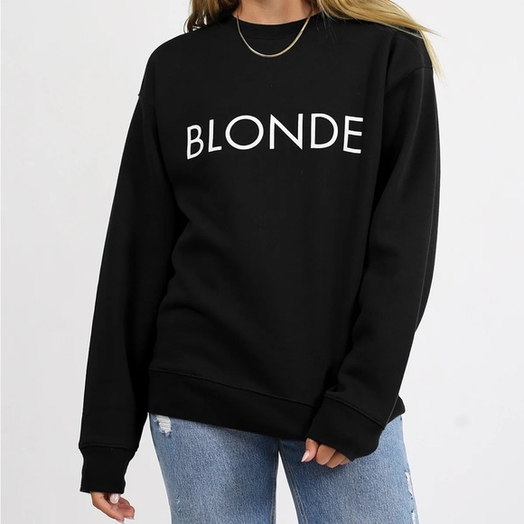Brunette The Label Tops - Brunette the Label “Blonde” sweatshirt